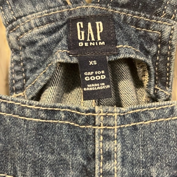 GAP For Good medium wash denim overalls size XS - Picture 5 of 10